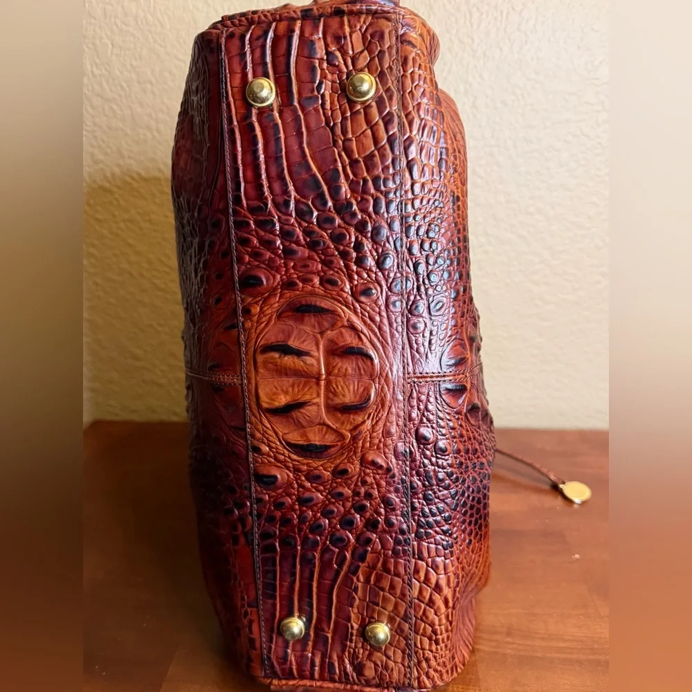 Brahmin NWOT Elisa Pecan Melbourne Leather Hobo - Picture 5 of 10